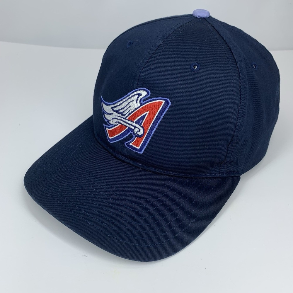Anaheim Angels Hat Twins Enterprise Snapback OSFA Blue Cotton MLB Baseball Cap